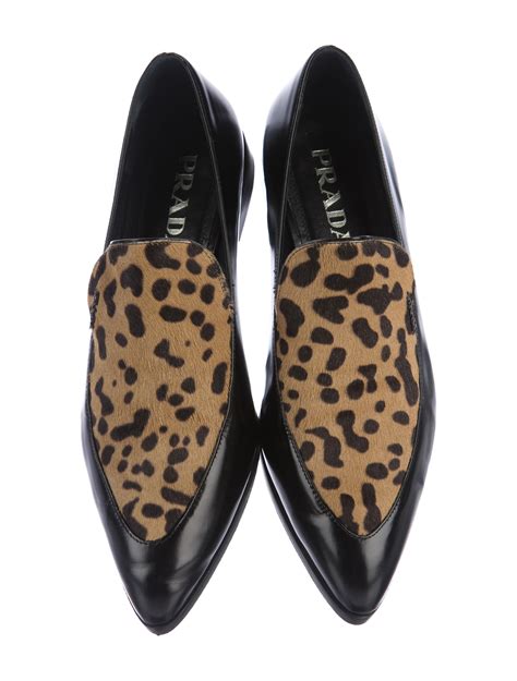 prada leopard tassel loafers|Prada loafers for sale.